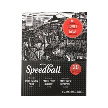Speedball Printmaking Paper Pad 20 Sheets 8.5X11 In