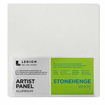 Stonehenge Aluminum Artist Panel 250gsm - 6" x 6" White
