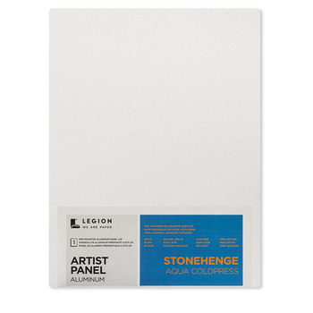 Stonehenge Aqua Aluminum Panel 300lb Cold Press - 12" x 16" White