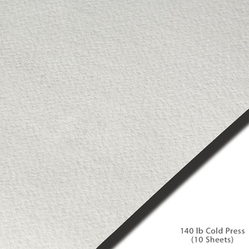 Stonehenge Aqua Watercolor Paper 22" x 30" - 140lb, Cold-Press (10 Sheets)