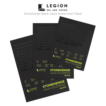 Stonehenge Black Aqua Watercolor Paper Pads by Legion