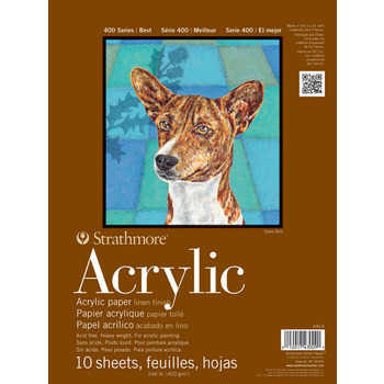 Strathmore 400 Series Acrylic Pads 12" x 18" 246 lb (10 Sheets)