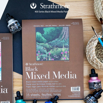 Strathmore 400 Series Black Mixed Media Paper Pads