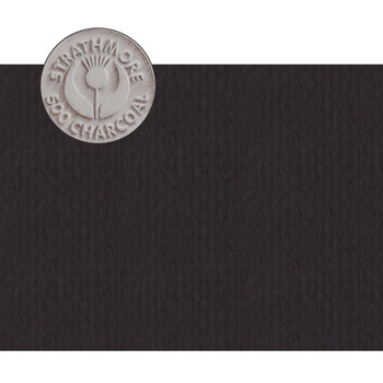 Strathmore 500 Series Premium Charcoal Paper 19" x 25" Black (25 Sheet Pack)