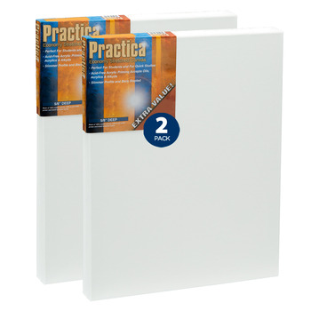 Practica Stretched Cotton Canvas 11"x14" (Pack of 2)