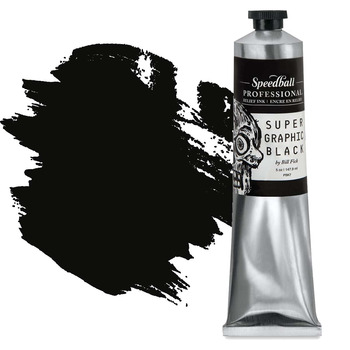 Speedball Professional Relief Ink - Supergraphic Black5oz