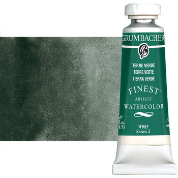 Grumbacher Finest Artists' Watercolor - Terre Verde, 14 ml Tube