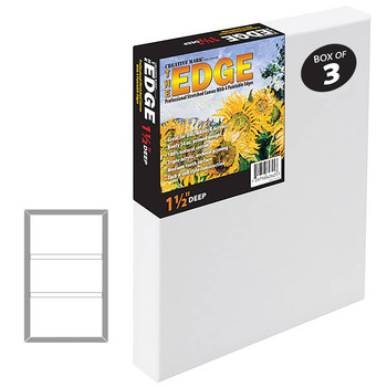 The Edge All Media Pro Cotton Canvas 10"x60" - 1-1/2" Deep (Box of 3)