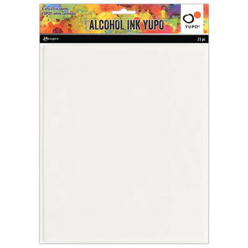 Tim Holtz Alcohol Ink Yupo 86lbs 8x10" White 25-Sheets