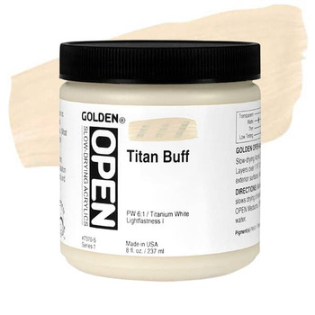 GOLDEN Open Acrylic Paints Titan Buff 8 oz