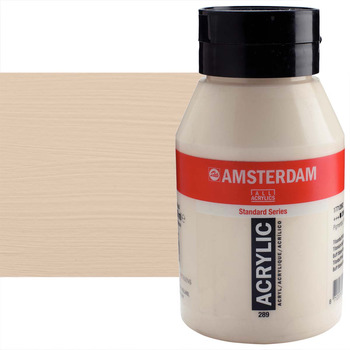 Amsterdam Standard Series Acrylic Paint - Titanium Buff Light, 1 Liter Jar