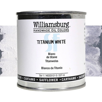 Williamsburg Safflower Oil Color 237 ml Can Titanium White