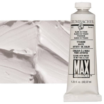 MAX Water-Mixable Oil Colors 37 ml Tube - Titanium White