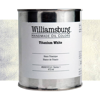 Williamsburg Handmade Oil Paint - Titanium White, 473ml Can