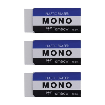 3pk Mono Tombow Medium Eraser White - Set of 3