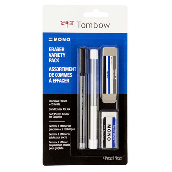 Tombow MONO Zero Eraser Variety Pack, 4 Piece