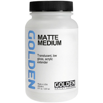 Golden Matte Medium, 8oz Jar (237ml)
