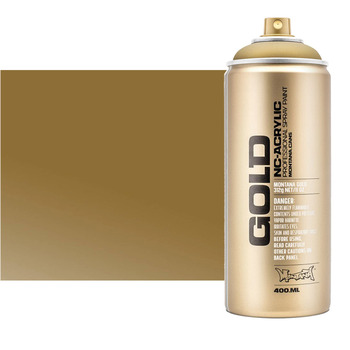 Montana GOLD Acrylic Professional Spray Paint 400 ml - Transparent Gold Matte