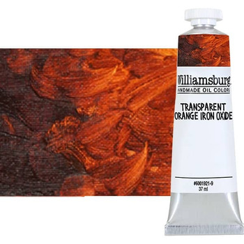 Williamsburg Handmade Oil Paint - Transparent Orange Iron Oxide, 37ml