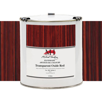 Michael Harding Oil Color - Transparent Oxide Red, 1L Can