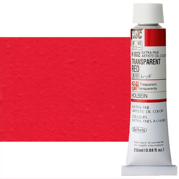 Holbein Extra-Fine Artists' Oil Color 20 ml Tube - Transparent Red