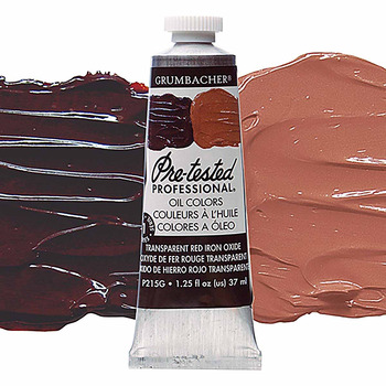 Grumbacher Pre-Tested Oil Paint 37 ml Tube - Transparent Red Oxide
