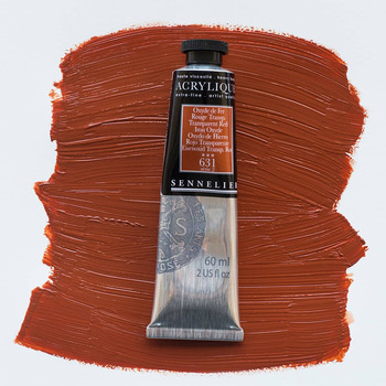 Sennelier Extra Fine Artist Acrylics - Transparent Red Iron Oxide, 60ml