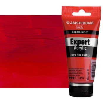 Amsterdam Expert Acrylic, Transparent Red Medium 75ml Tube