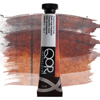 QoR Watercolor Paint - Transparent Red Oxide, 11ml Tube
