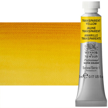 Winsor & Newton Professional Watercolor - Transparent Yellow, 5ml Tube