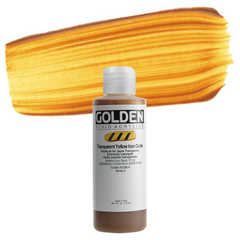 GOLDEN Fluid Acrylics Transparent Yellow Iron Oxide 4 oz