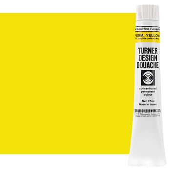 Turner Design Gouache - Permanent Yellow, 25ml Tube