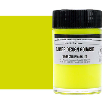 Turner Design Gouache - Luminous Lemon, 40ml Jar