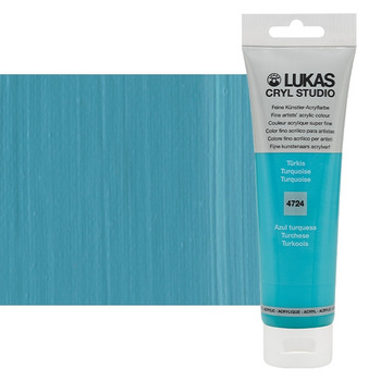 LUKAS CRYL Studio Acrylic Paint - Turquoise, 125ml Tube