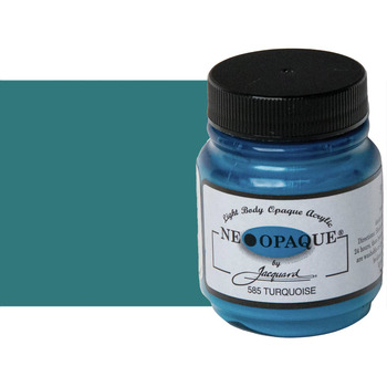 Jacquard Neopaque Fabric Color - Turquoise, 2.25oz Jar