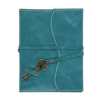 Opus Genuine Leather Journal Key 6" x 8" Turquoise