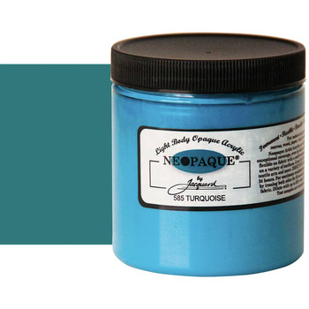 Jacquard Neopaque Fabric Color - Turquoise, 8oz Jar