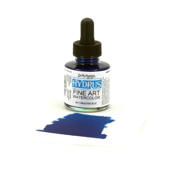 Dr. Ph. Martin's Hydrus Watercolor 1 oz Bottle - Turquoise Blue
