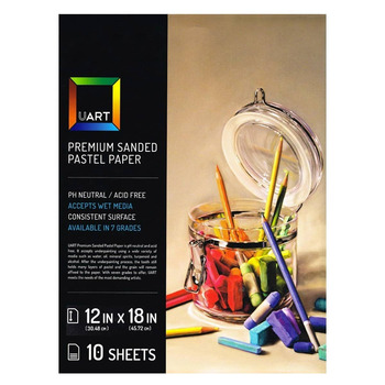 UART Sanded Pastel Paper 280 Grade 12" x 18" (Pack of 10)