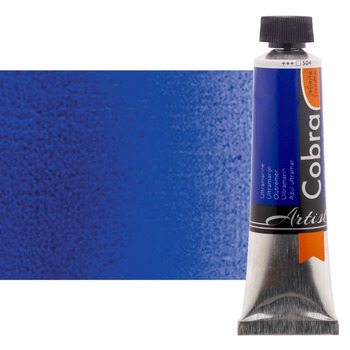 Cobra Water-Mixable Oil Color, Ultramarine 40ml Tube