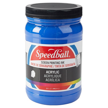 Speedball Acrylic Screen Printing Ink 32 oz Jar - Ultra Blue