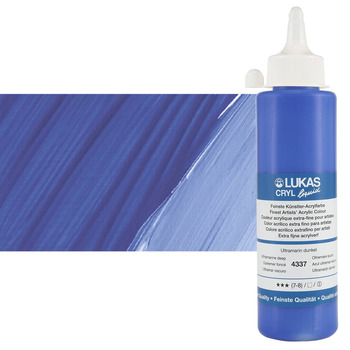 LUKAS Cryl Liquid Acrylic - Ultramarine Deep, 250ml Bottle