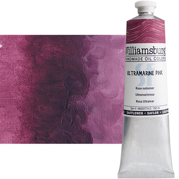 Williamsburg Handmade Safflower Oil Color 150ml Tube - Ultramarine Pink