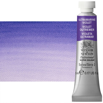 Winsor & Newton Professional Watercolor - Ultramarine Violet, 5ml Tube