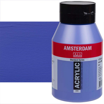 Amsterdam Standard Series Acrylic Paint - Ultramarine Violet Light, 1 Liter Jar