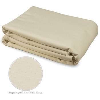 Unprimed Cotton Duck Single Fill Canvas Blanket (7 oz.) 52" x 6 Yards - Medium Texture