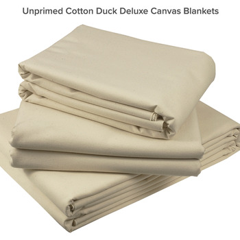 Unprimed Cotton Duck Deluxe Canvas Blankets