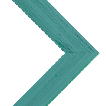 French Teal Narrow Country Chic Custom Wood Frame