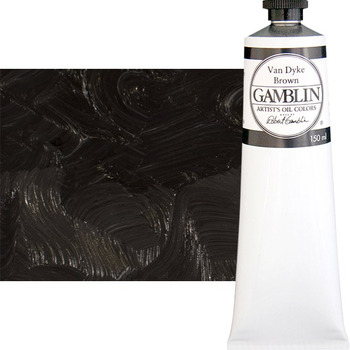 Gamblin Artists Oil - Van Dyke Brown, 150ml Tube