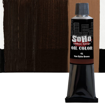Soho Artist Oil Color Van Dyke Brown, 170ml Tube
